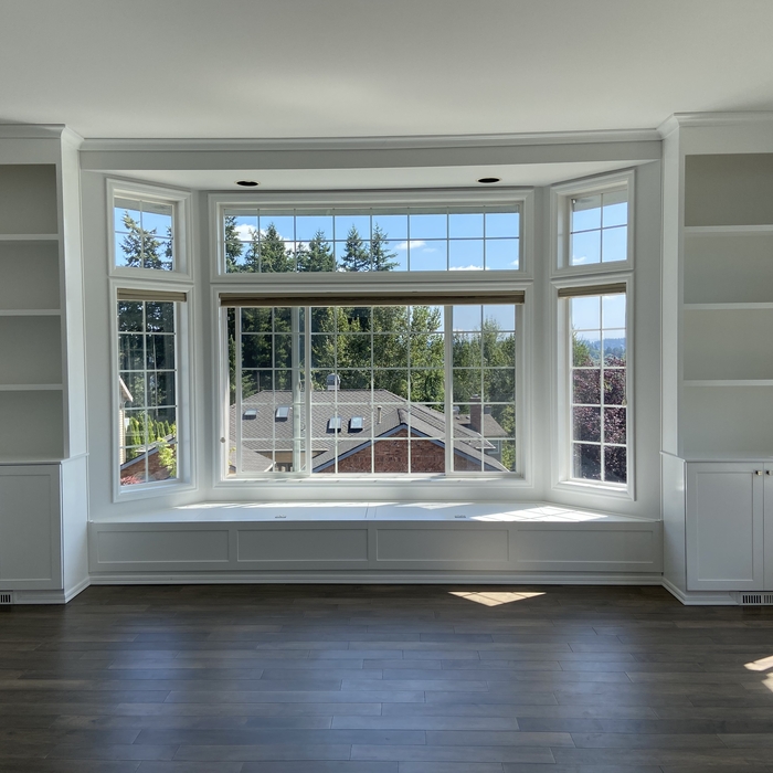 Window bench + cabinets
