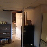 Back area towards unfinished side