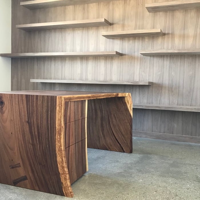 Custom live edge table