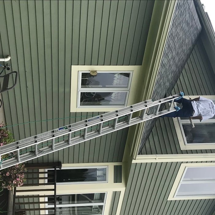 Exterior window washing
