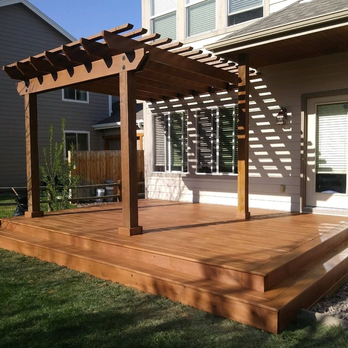 deck and pergola
