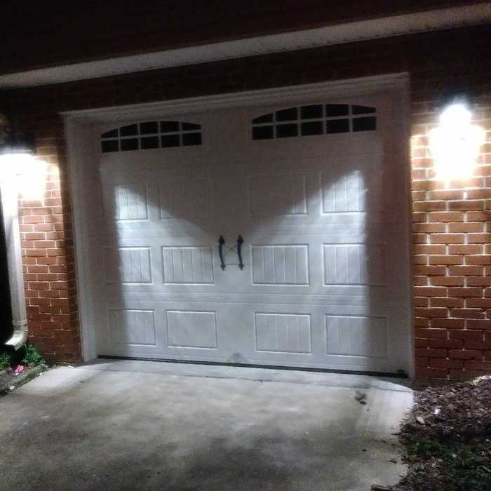 This is the outside look at night.