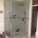 Custom shower at master bath