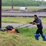 mowing