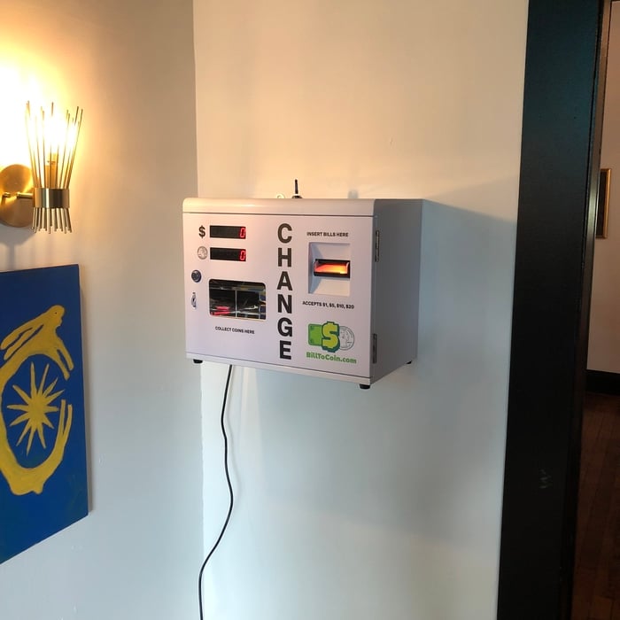 Change machine mounting