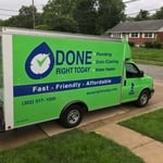 Parked at a customers house for repair work.