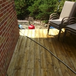 Prepping for stain