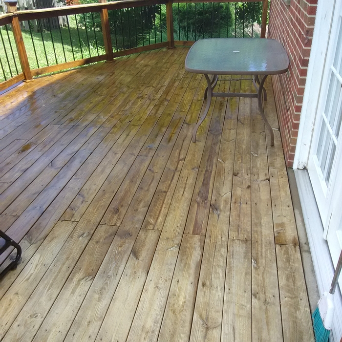Prepping for stain