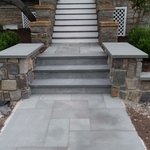 South side entry steps
