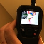 IR moisture mapping of water loss