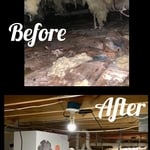 Before & After Crawl Space Encapsulation