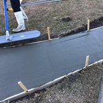 Finishing pour