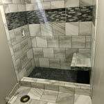Remodeled shower