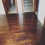 Floor stained