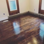 Floor stained