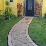 Stamp walk way