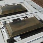 old skylights improperly sealed