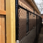6' High Black Vinyl Chain Link