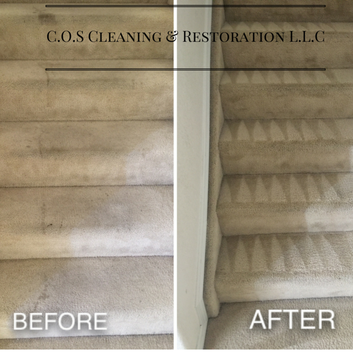 White nylon stairs