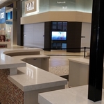 Quartz bar top mitered edge