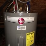 Electric Water Heater installed