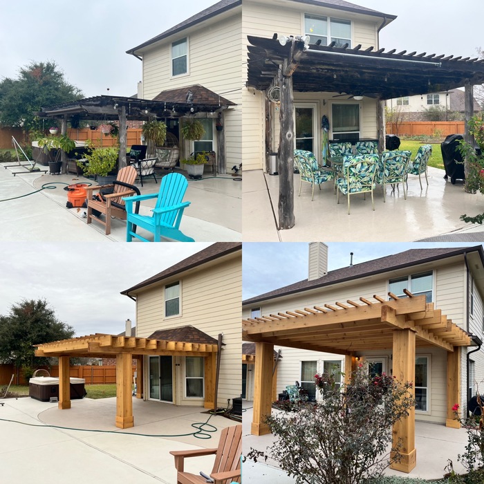 Pergola demo and rebuild