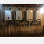Tankless combo units