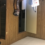 Old dark paneling