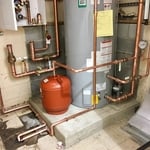 Mixing valve hot water system