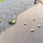 Progress of putting shingles