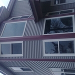 New siding, shakes and corner wrap