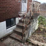 Rear railing after