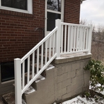Rear railing after