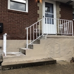 Front railing before