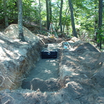 Installation underway in wooded area #2
