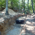 Installation underway in wooded area #3