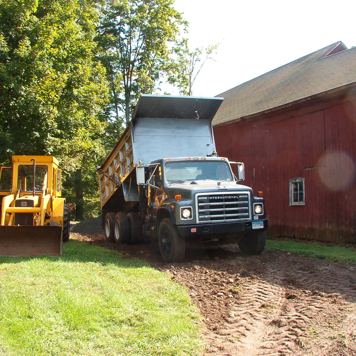 New driveway for barn access in Greenfield Hill