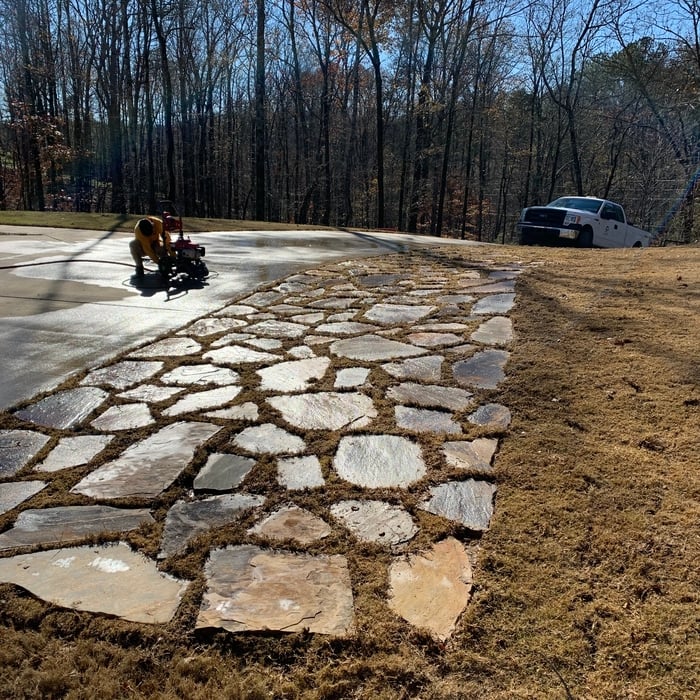 Sod and Stone Parking