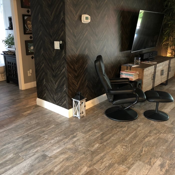Living room flooring installation/ renovation