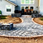 Patio and planter beds