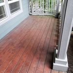 Deck staining