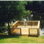 12x12 Treated Deck Overcasting Pond