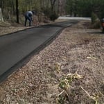 Paving seal coat work