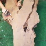 Walnut table during