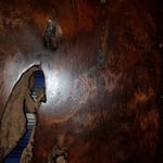 Walnut table after