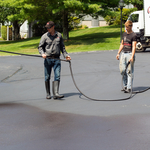 Spraying Tarconite Sealer