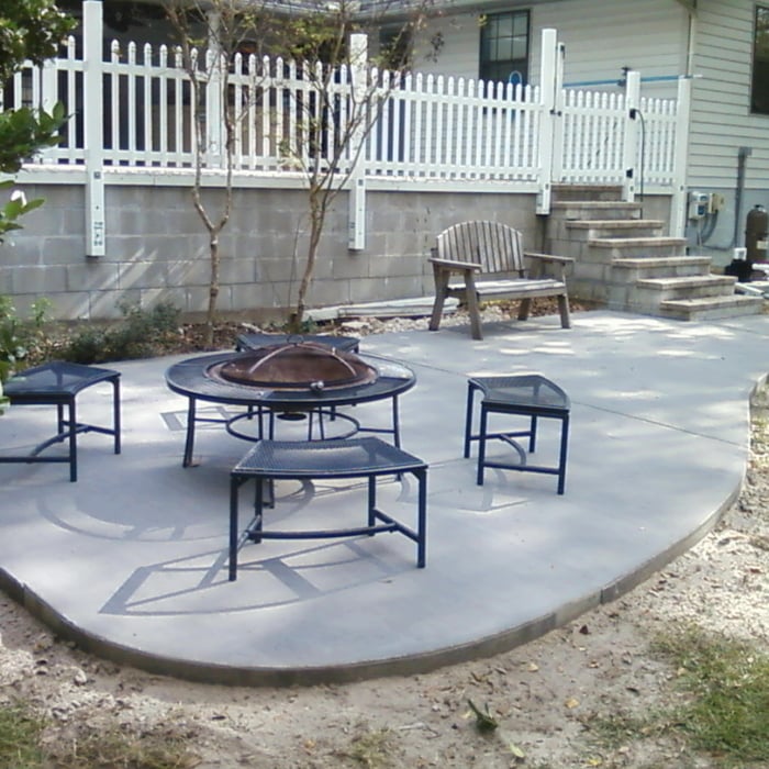 Wavy patio