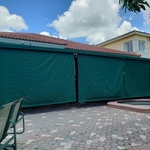 shade in acrlic fabric