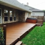 Exterior wood Deck