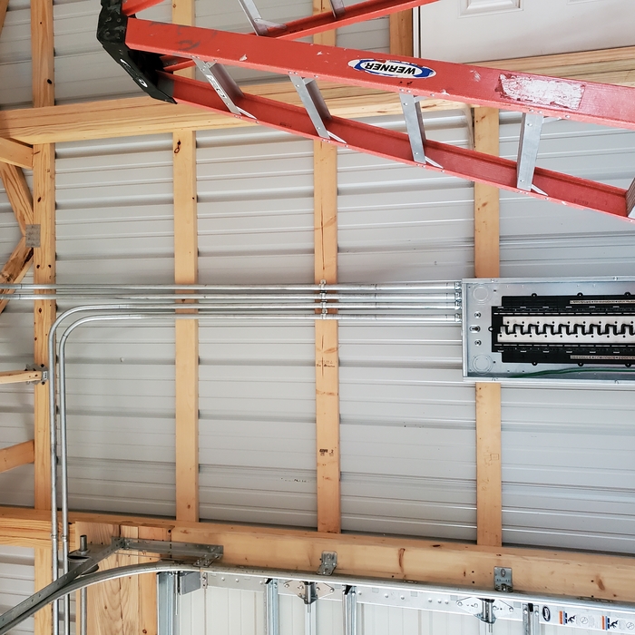 New panel in a 4h barn